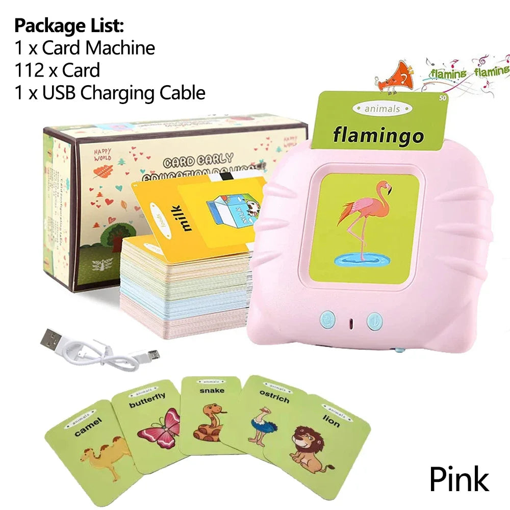 Talking Flash Card Learning Toy, Electronic Audio Book Machine for  Preschool Kids (English) 