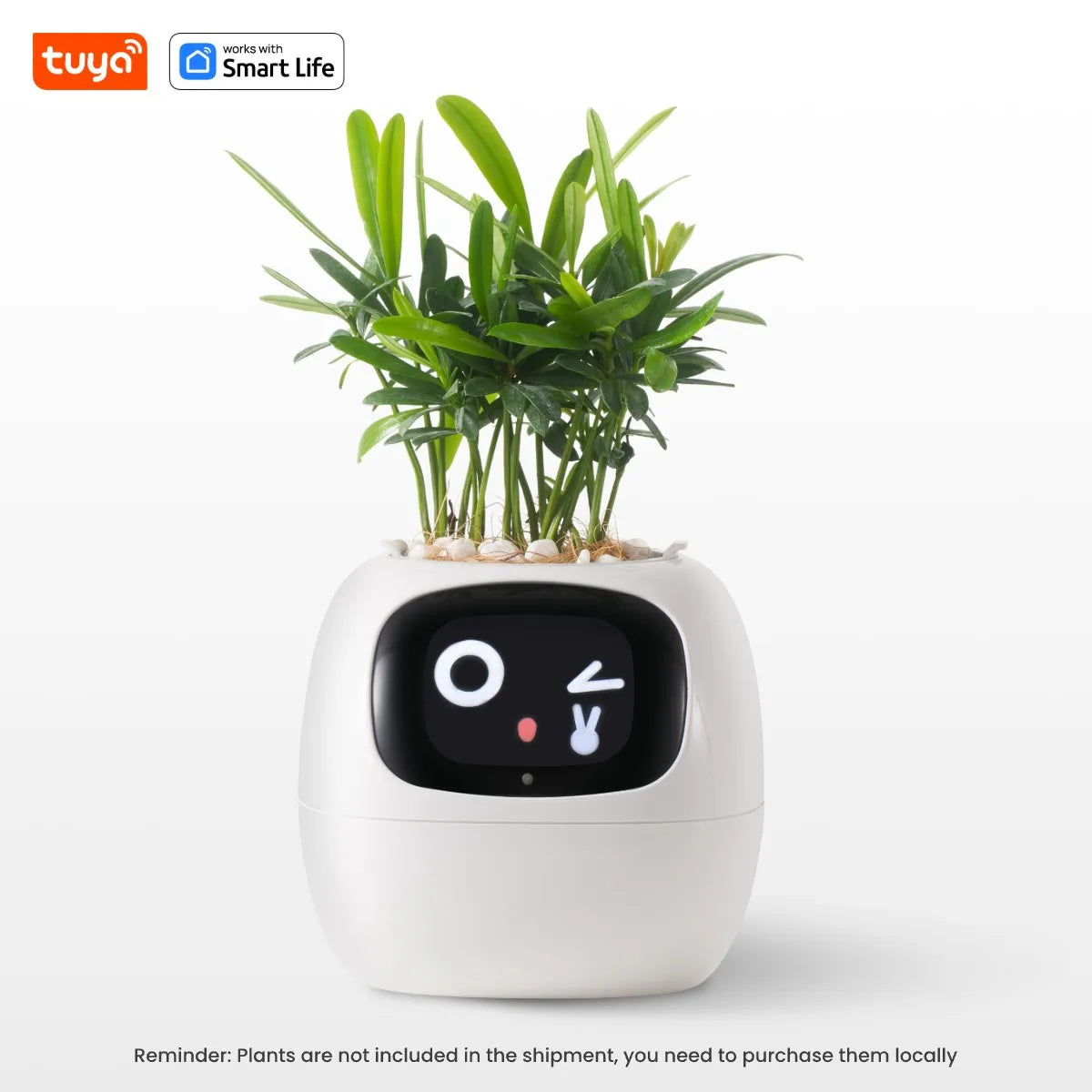 Ai Smart Planter, over 49 Rich Expressions,7 Smart Sensors,Ai Make Raising Plants Easy and Fun