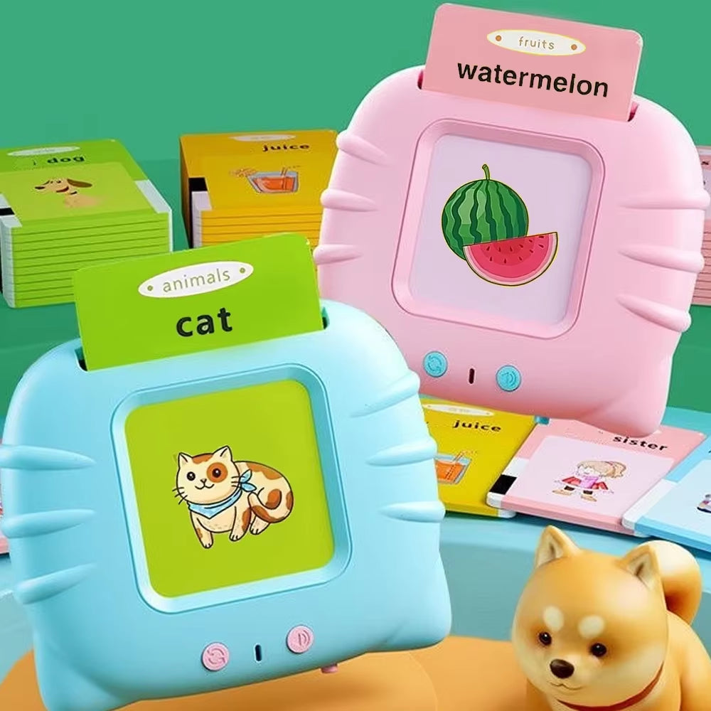 Talking Flash Card Learning Toy, Electronic Audio Book Machine for  Preschool Kids (English) 