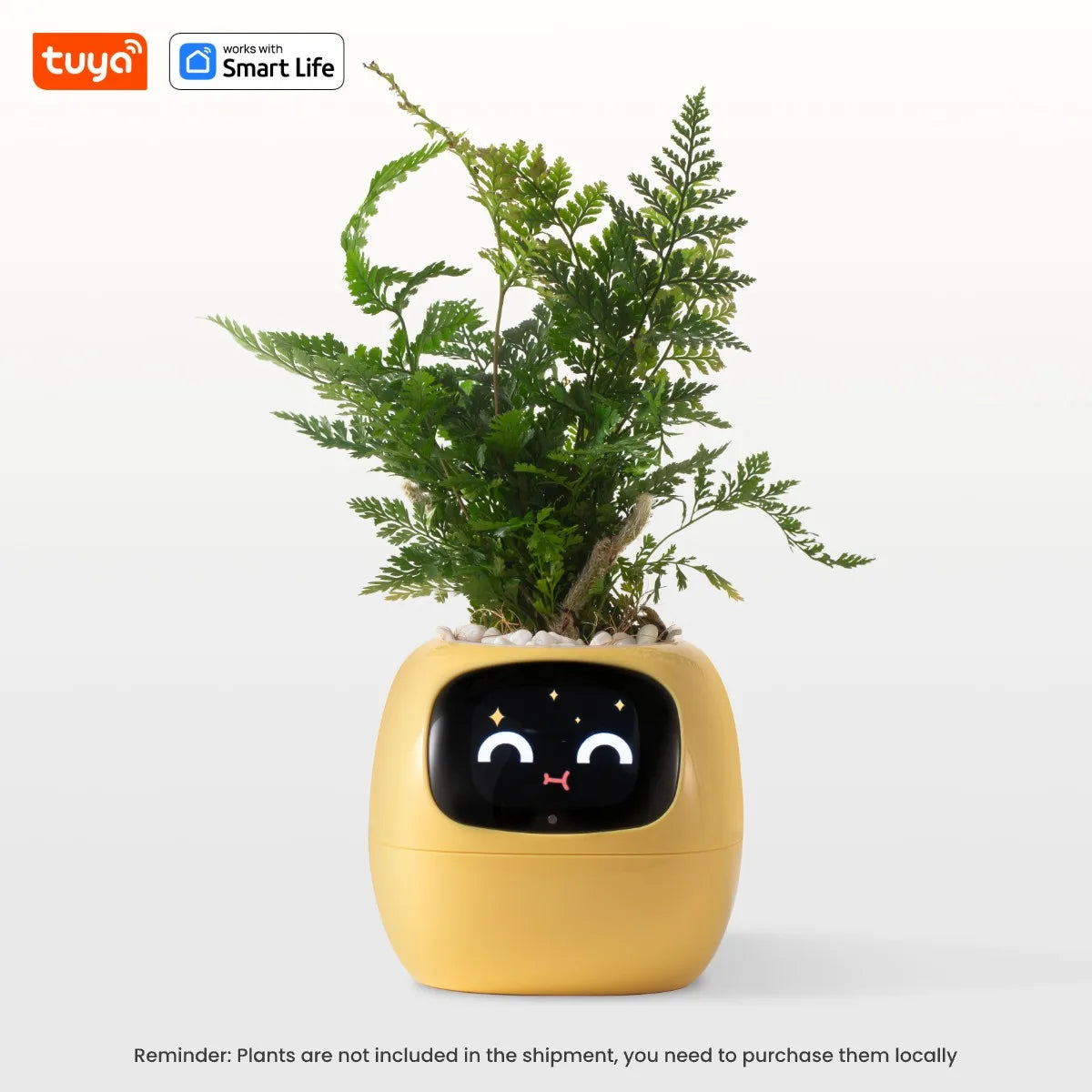 Ai Smart Planter, over 49 Rich Expressions,7 Smart Sensors,Ai Make Raising Plants Easy and Fun