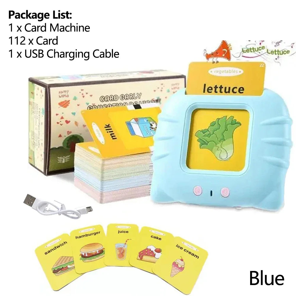 Talking Flash Card Learning Toy, Electronic Audio Book Machine for  Preschool Kids (English) 